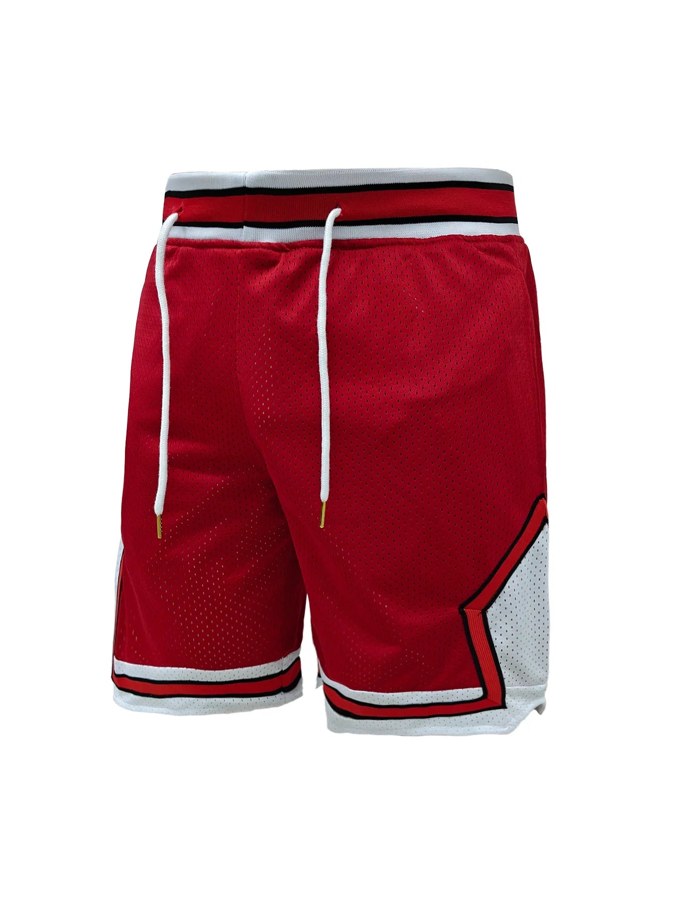 Athletic Gym Men's Mesh Shorts-Workout Black Quick Dry Basketball Shorts with Pockets for Running Casual Activewear