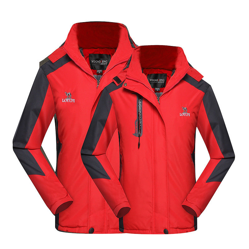Thickened Fleece Couples Jacket - Outdoor Snow Outfit