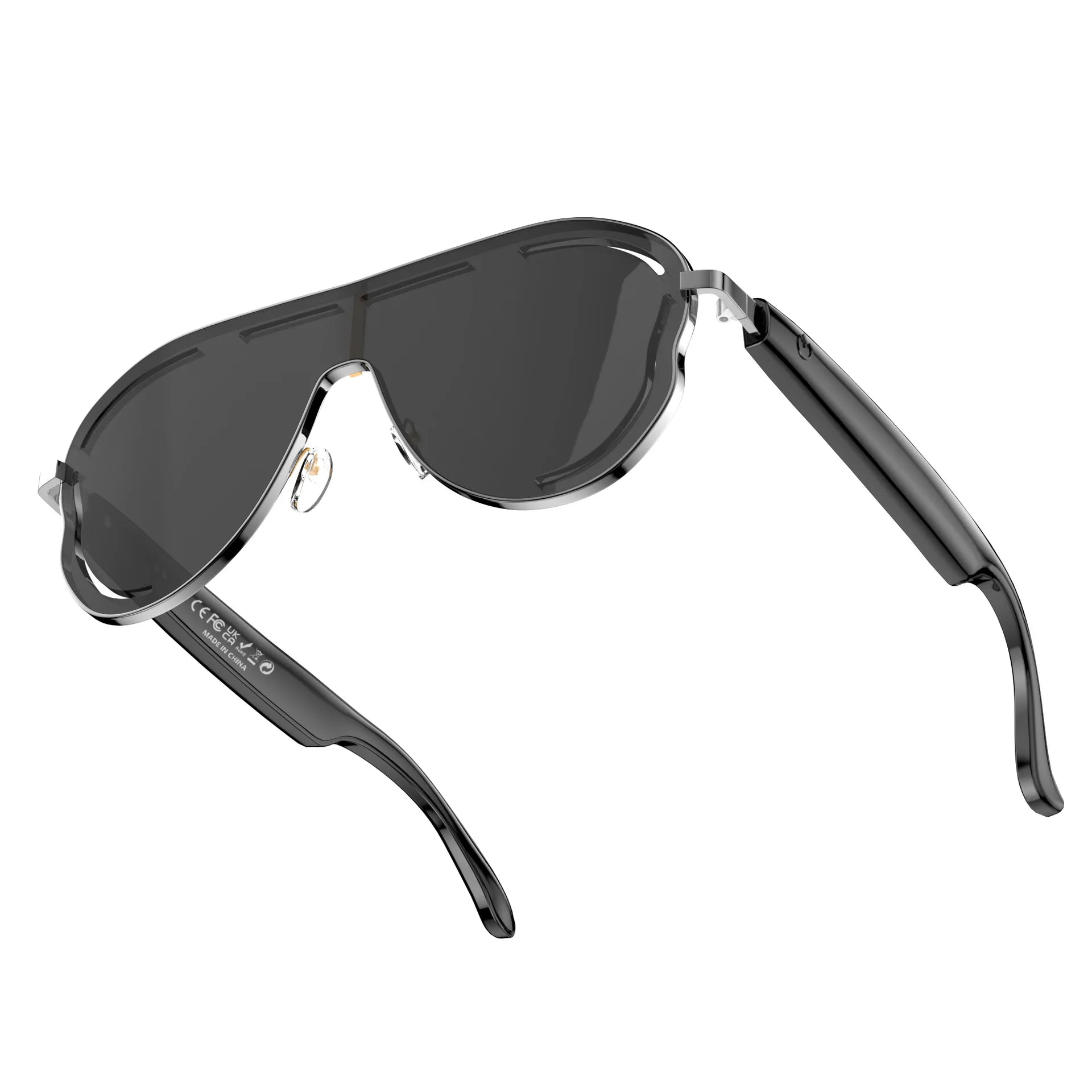 AI Smart Glasses RealTime Translation Bluetooth Sunglasses Hands-Free Call Music Voice Control Gradient Lens for Travel Business