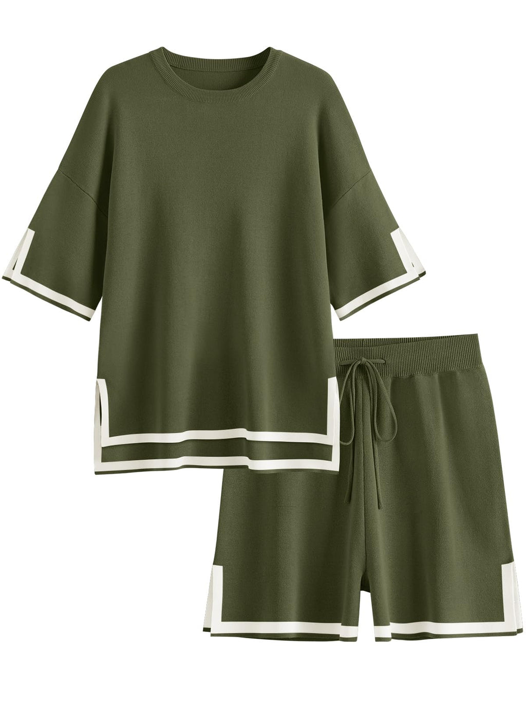 LILLUSORY Womens 2 Piece Outfits Matching Lounge Sets