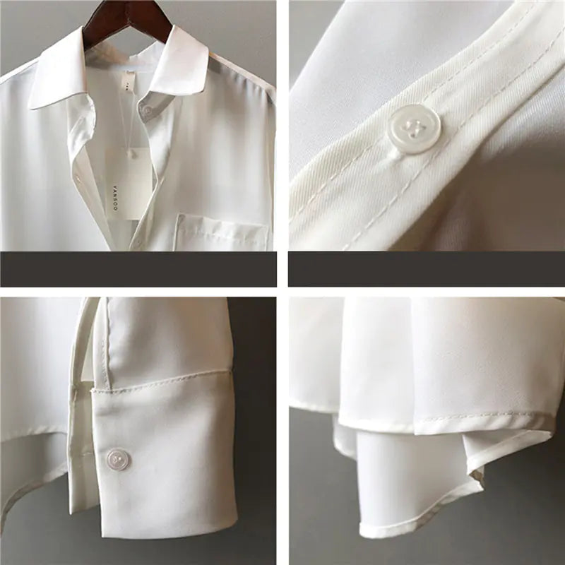 Vintage Autumn Korean Loose Casual Long Sleeve Shirt