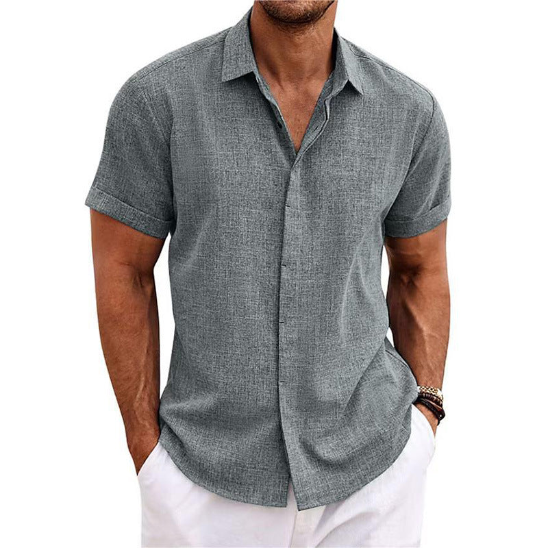 Linen Short-Sleeved Shirt