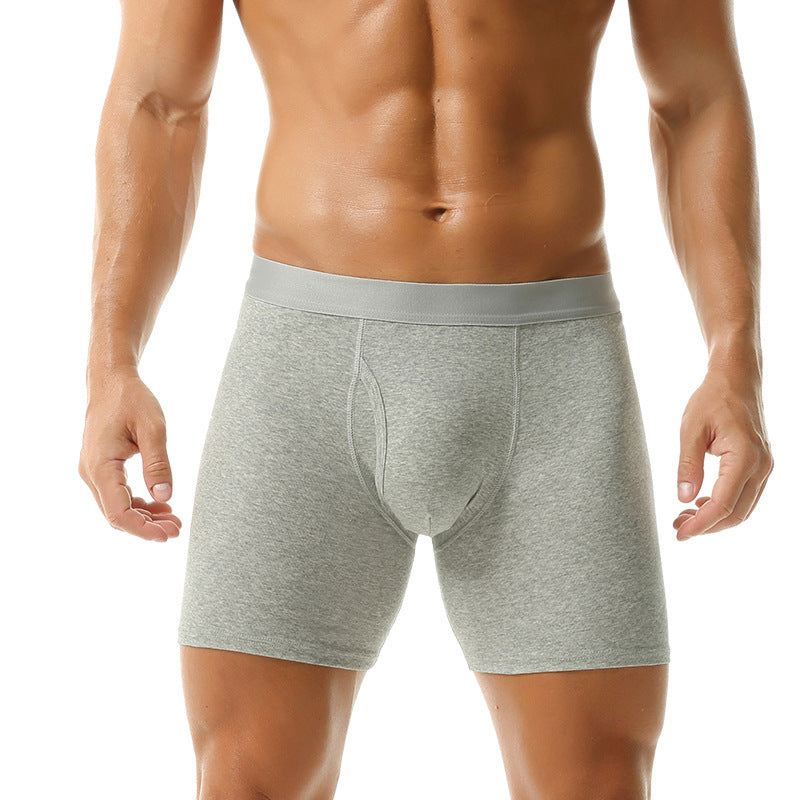 Extended solid color sports underwear