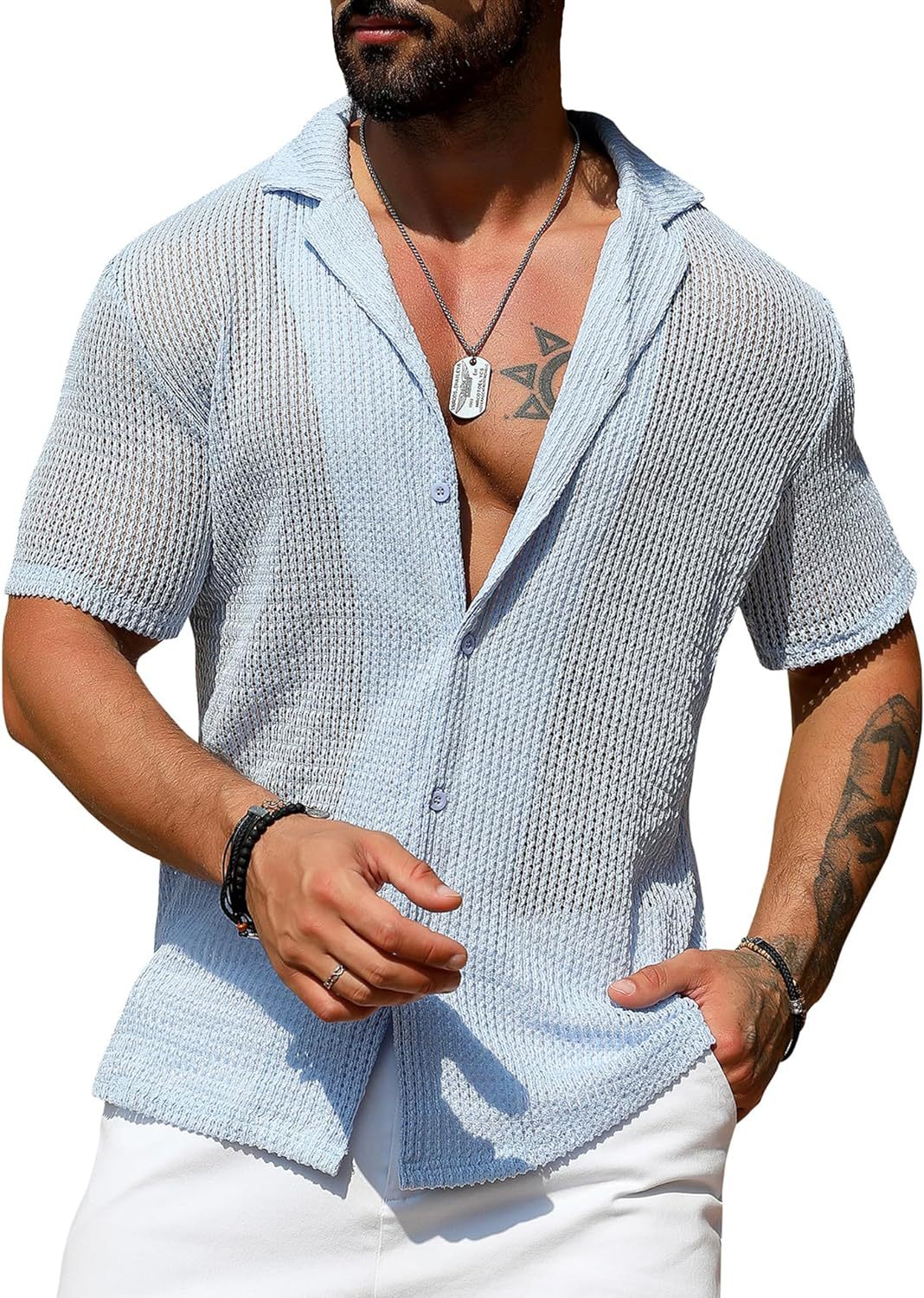 Mens Knitted Shirt