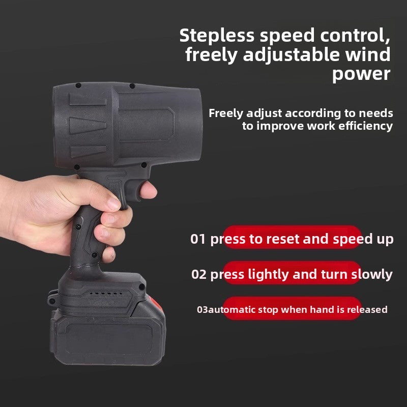 Wireless Lithium Battery Blower with Brush for Home and Garden