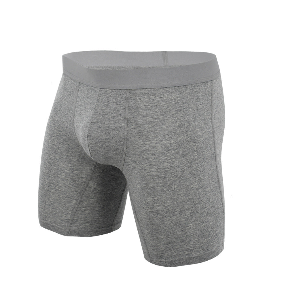 Extended solid color sports underwear