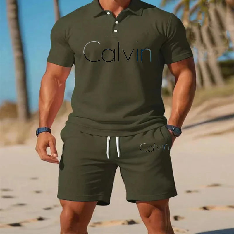 Polo Shirt and Short-Shorts Set
