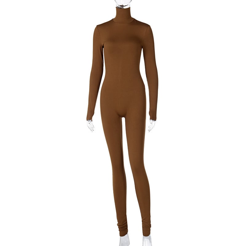 Solid Color Yoga Jumpsuit for Women