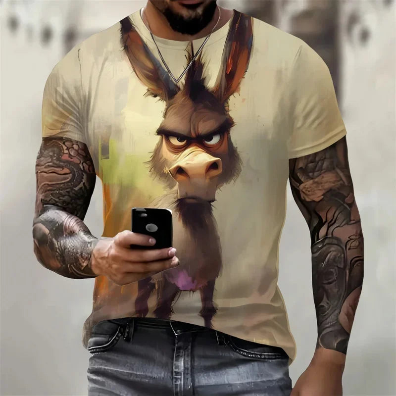 3D Printed Interest Animal T Shirt
