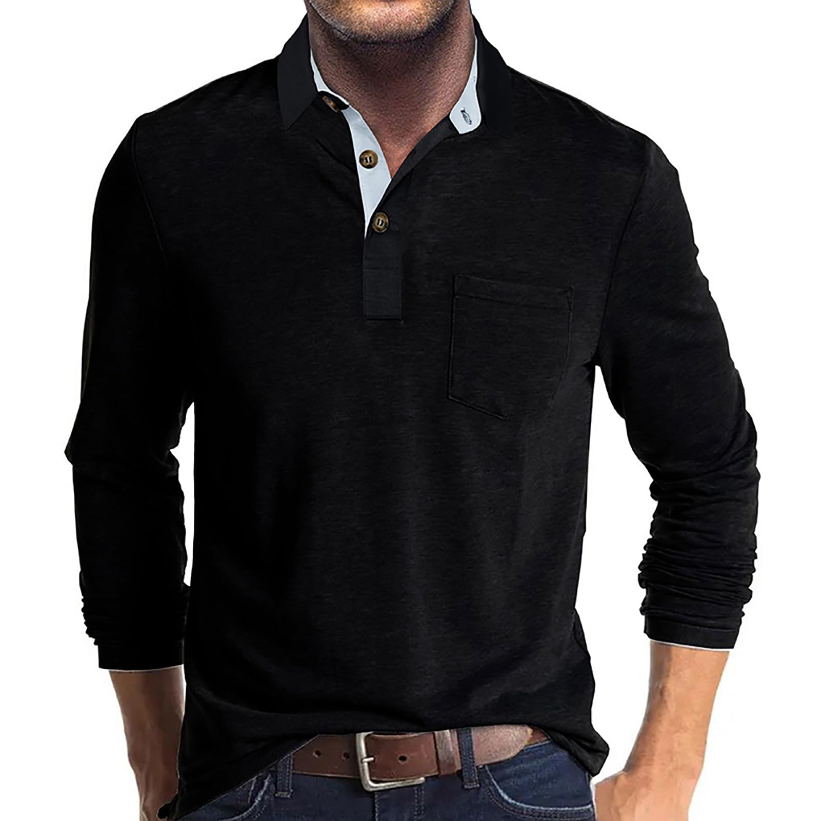 Mens Long Sleeve Polo Shirts