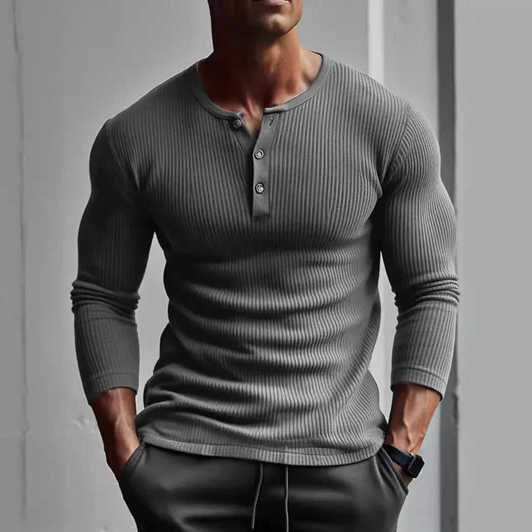 V Neck   Button Splice Sheath Tees
