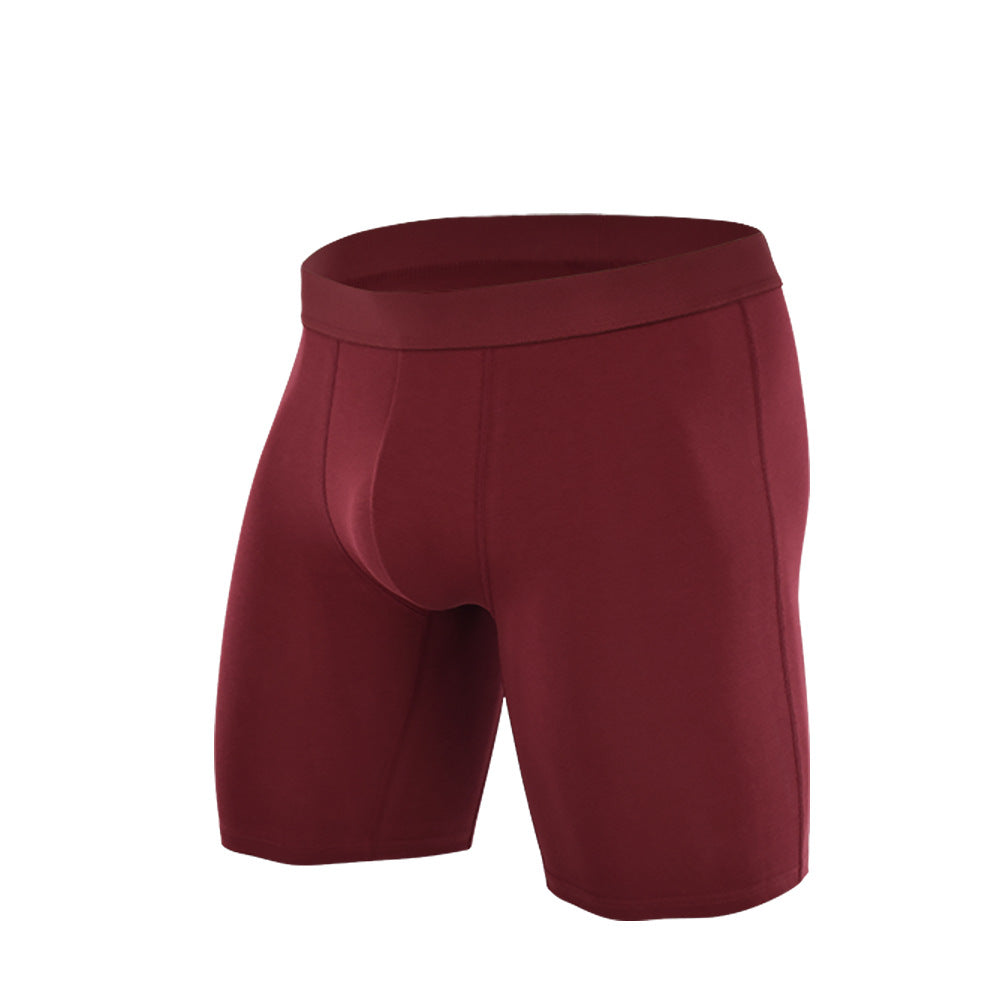 Extended solid color sports underwear