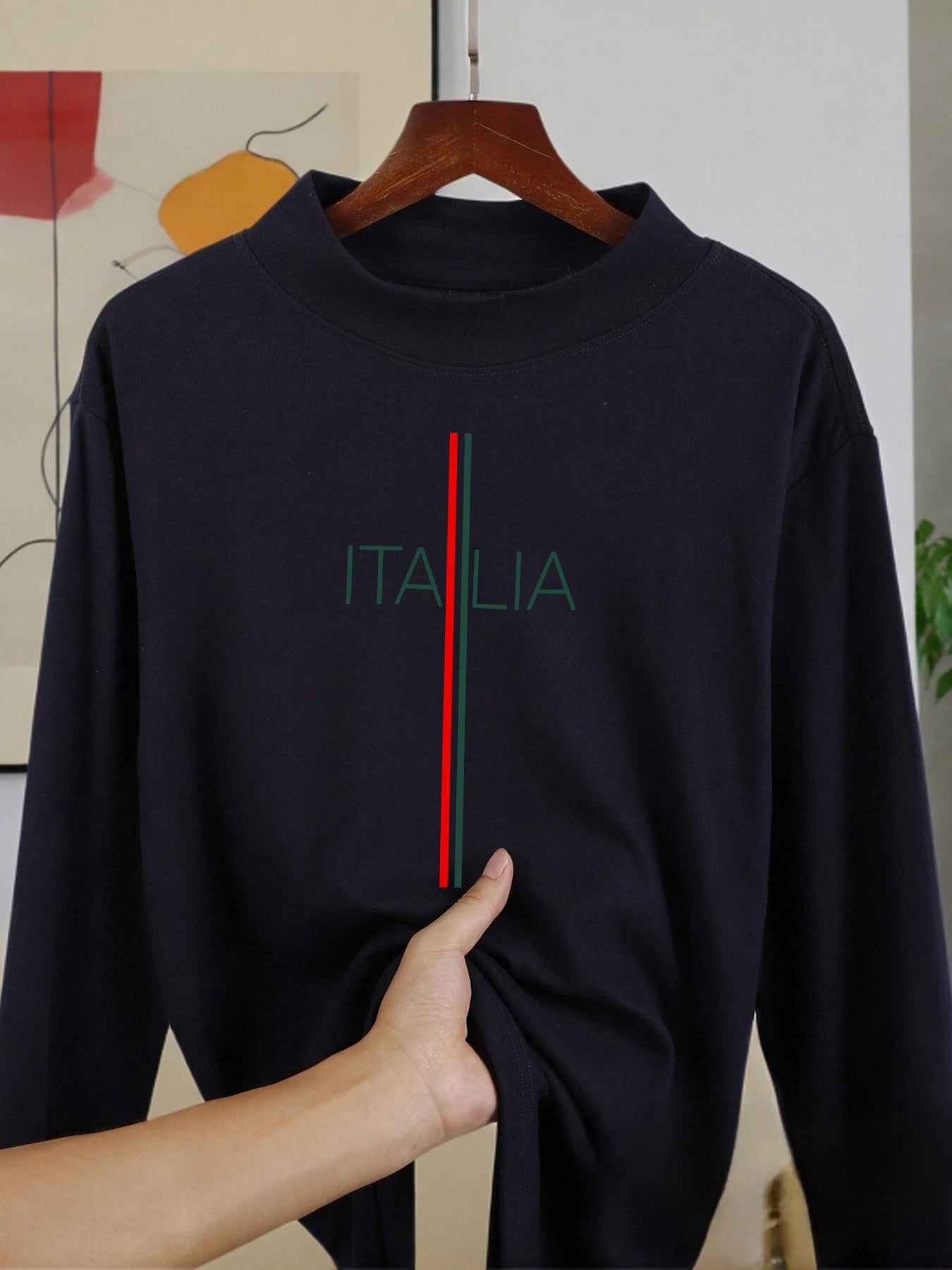 Italia Simple Line Long Sleeved Shirt