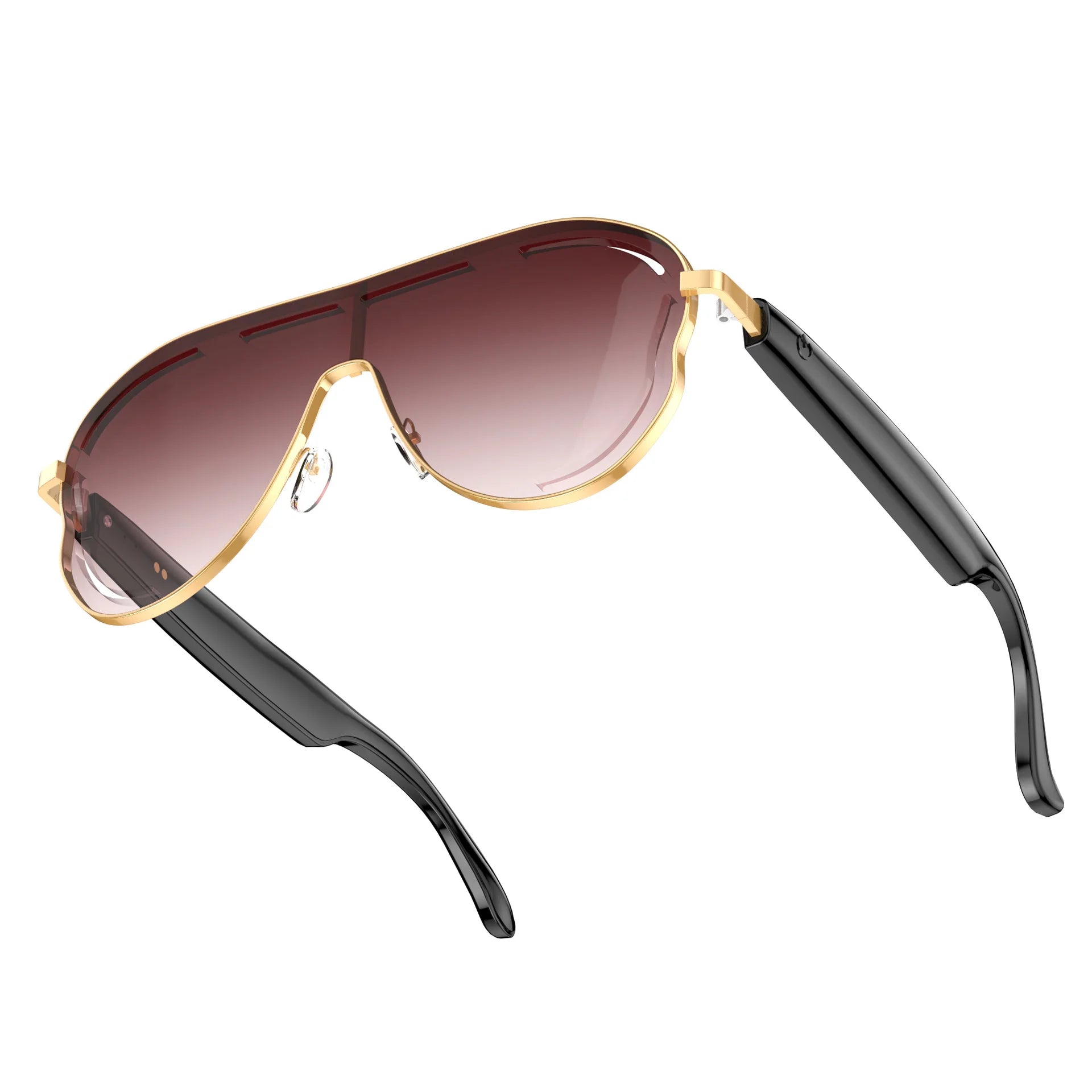 AI Smart Glasses RealTime Translation Bluetooth Sunglasses Hands-Free Call Music Voice Control Gradient Lens for Travel Business