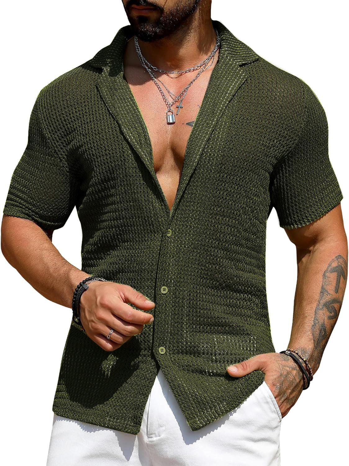 Mens Knitted Shirt
