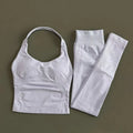 2 Pieces Sportswear Women Yoga Set Gym Clothes Sportswear Yoga Suits Fitness Set Tracksuits Sports Top Gym Leggings Set