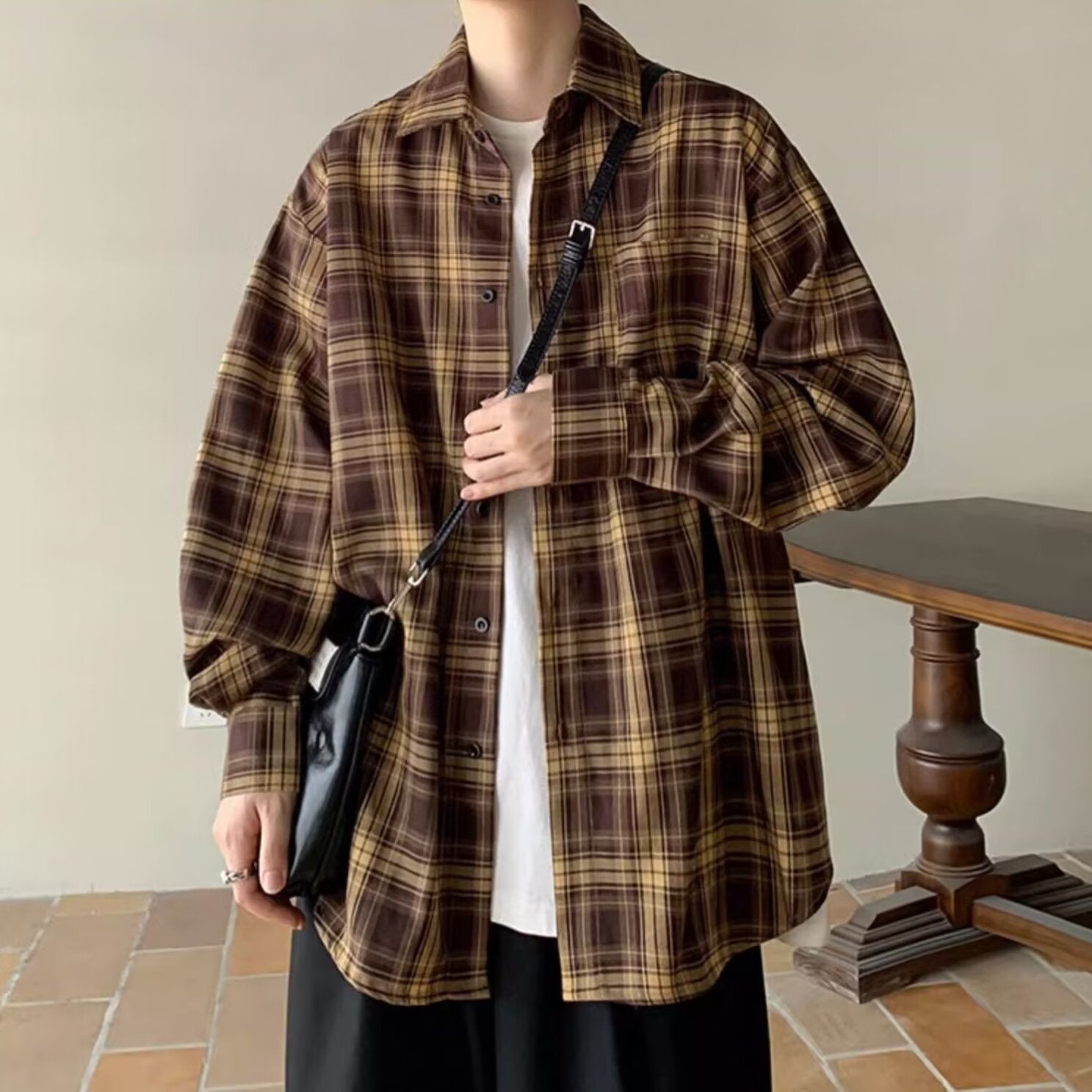 The Striped Color Matching Shirt