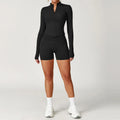 Seamless Yoga Set Gym Clothes 2PCS Women Sportswear Yoga Suits Tracksuits Fitness Long Sleeved Jacket Sports Bra Gym Leggings