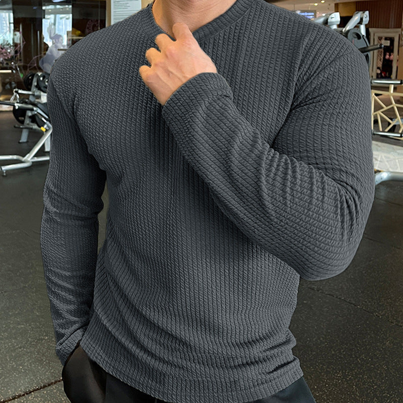 Men's Casual Knit Sweater Long Sleeve Pullover