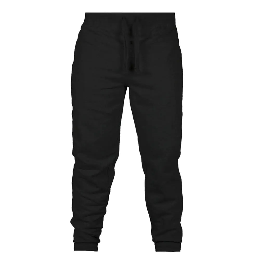 Men's Plus Size Solid Color Casual Sports Pants