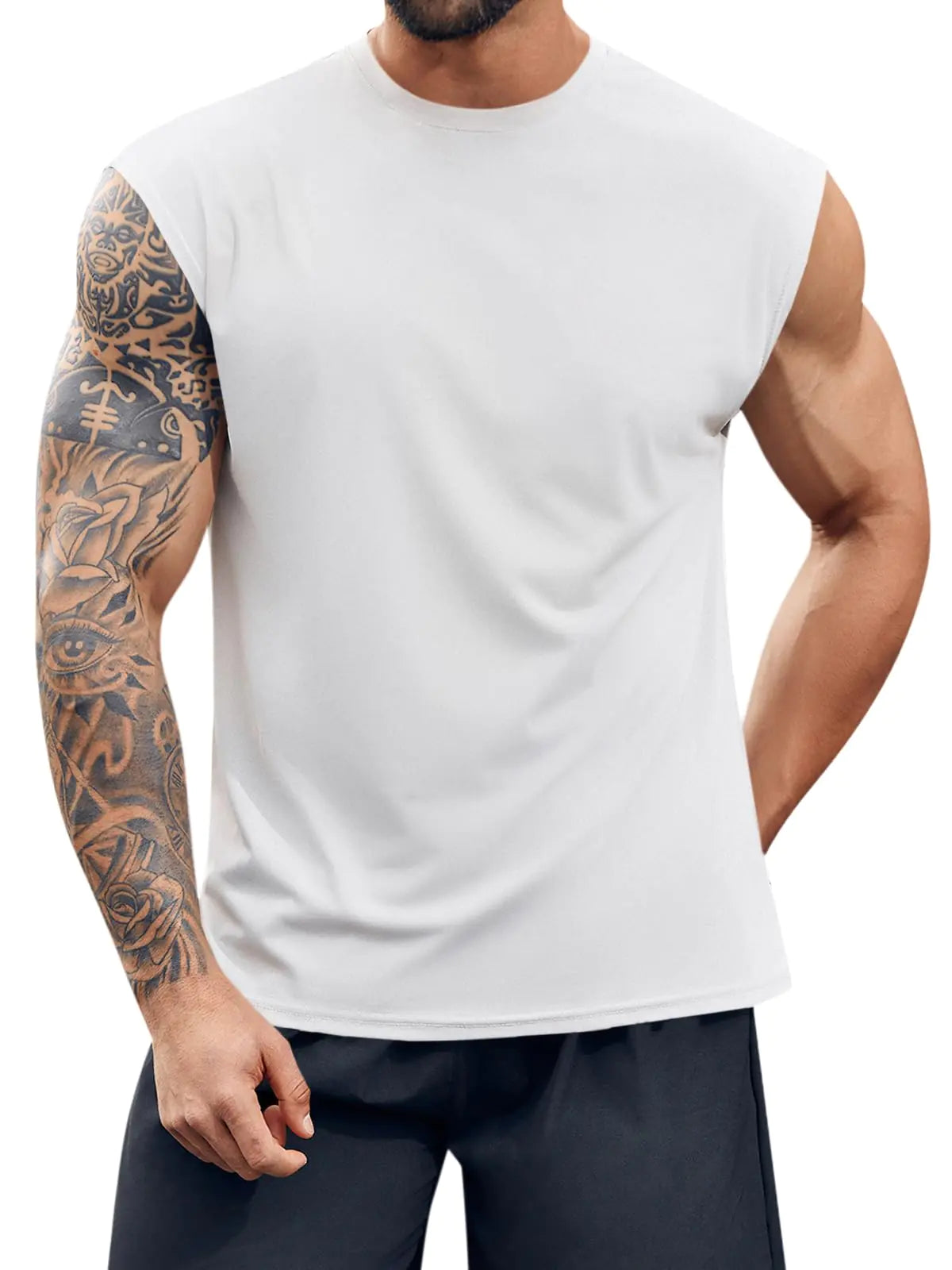 Runcati   Workout Tank Top Sleeveless Shirt