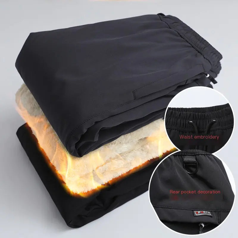 Men's Plus Size Thick Fleece Winter Pants