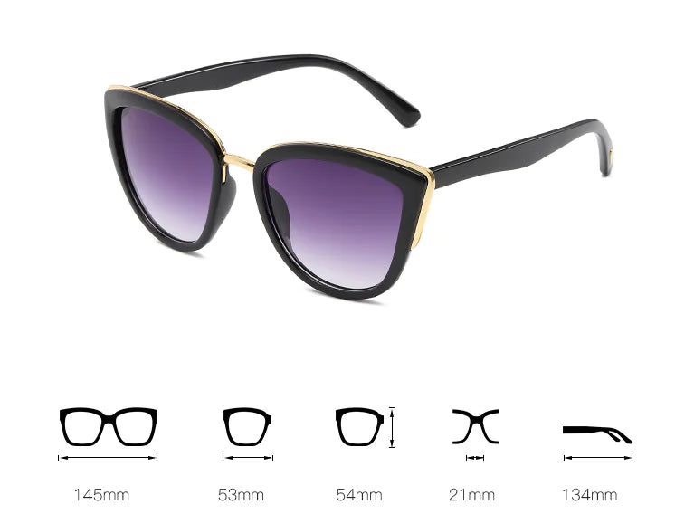 Trendy Cat-Eye Sunglasses with UV Protection for Women