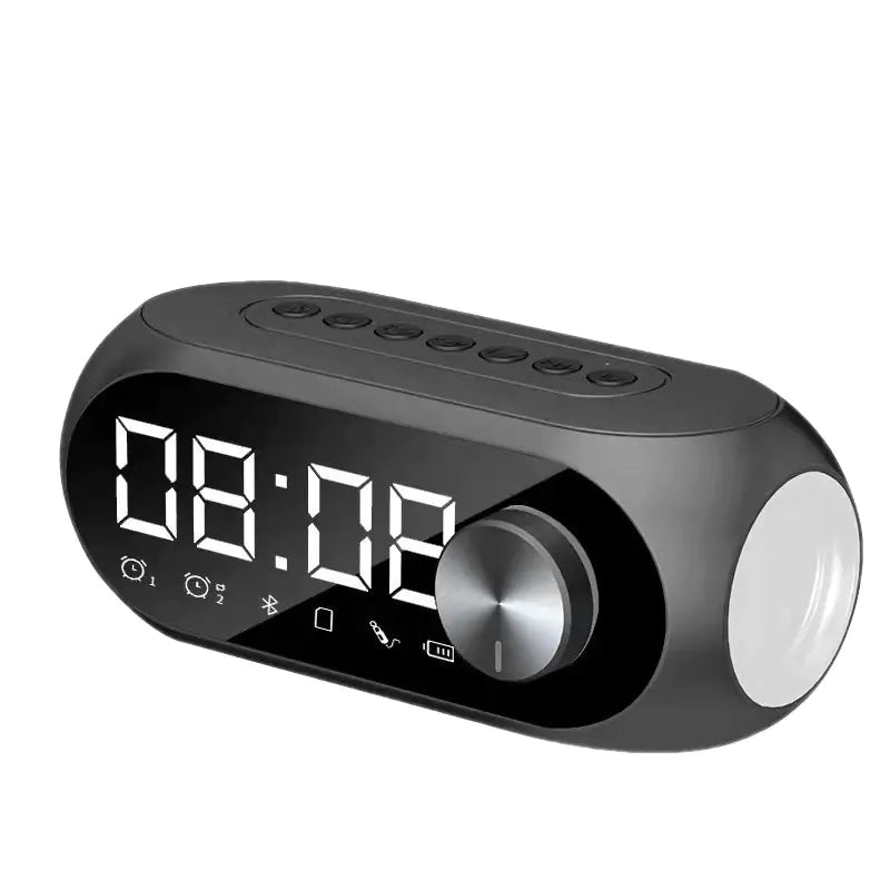 Wireless Mirror Clock Bluetooth Speaker - Portable Subwoofer