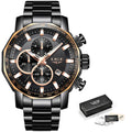 LIGE Men's Waterproof Business Watch - Stylish Design