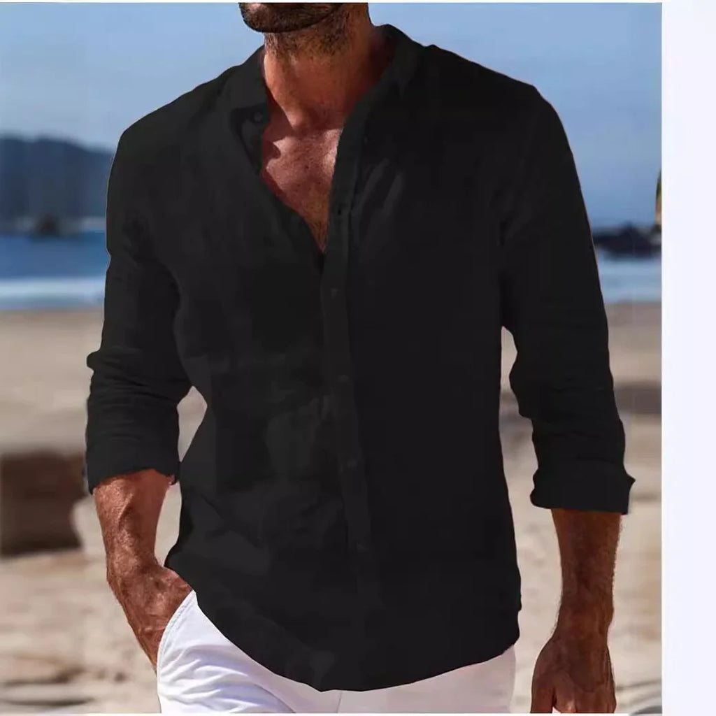 Men's Linen Beach Shirt