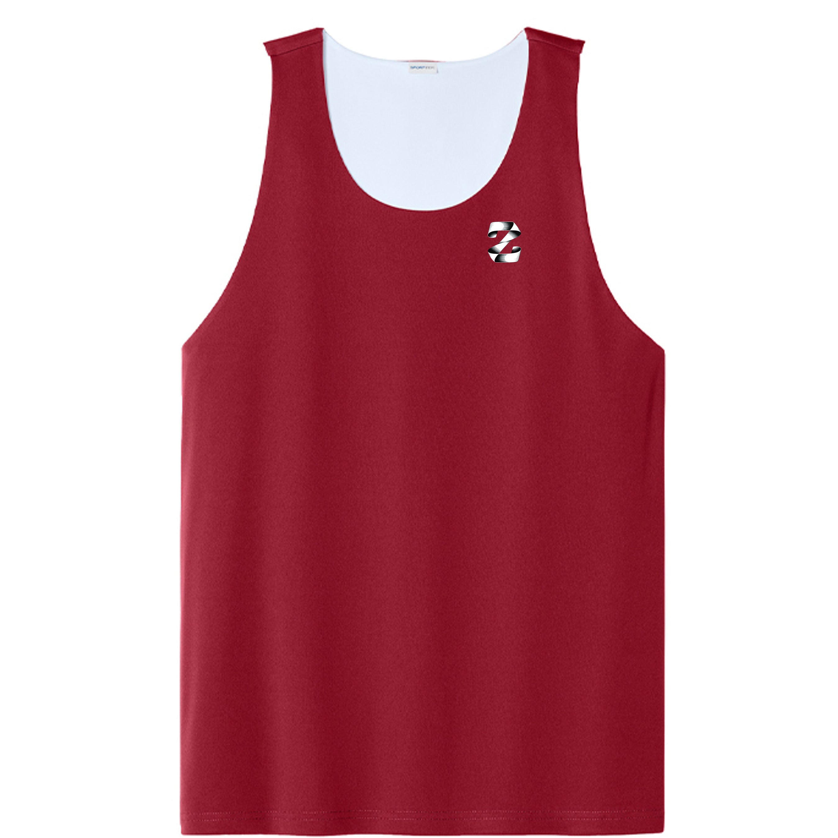 Deep Red/ White - ST551 - FRONT