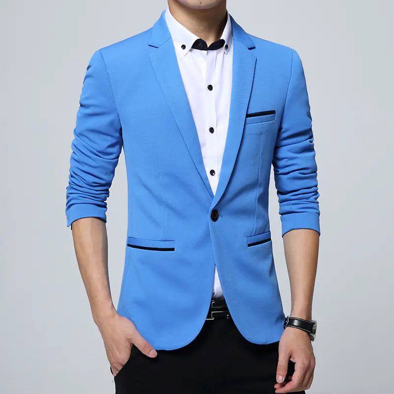 Plus Size Men's Casual Blazer, Spring Wholesale Jacket
