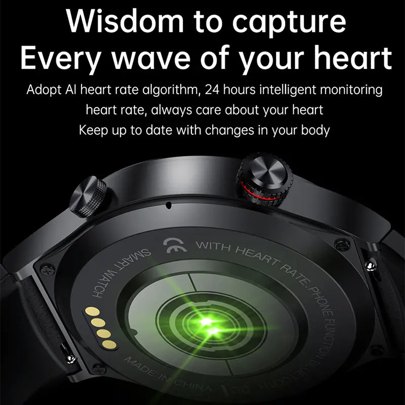 QW33 Smart Watch with ECG, PPG, Music, and Pedometer