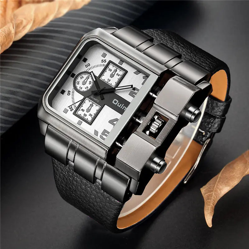 OULM Casual Men's Quartz Watch with Belt