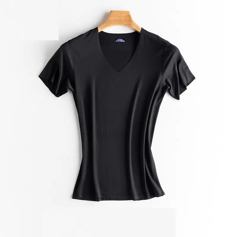 Ice Silk Seamless Quick Dry Short Sleeve T-Shirt