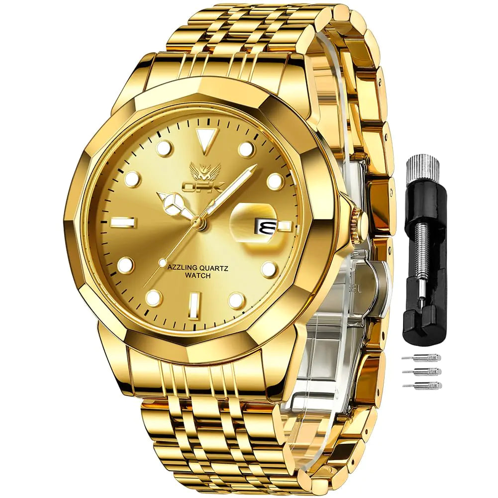 OPK Men Gold Watch