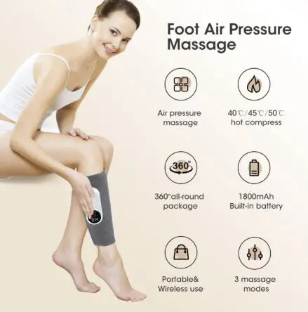 3-Mode Air Pressure Leg Massager with Heat