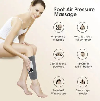 3-Mode Air Pressure Leg Massager with Heat