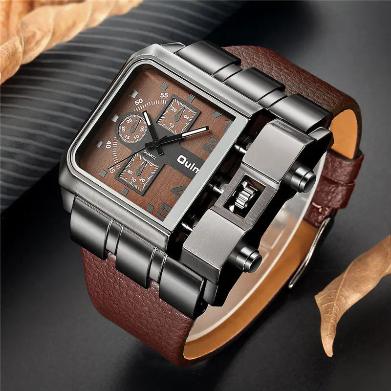 OULM Casual Men's Quartz Watch with Belt