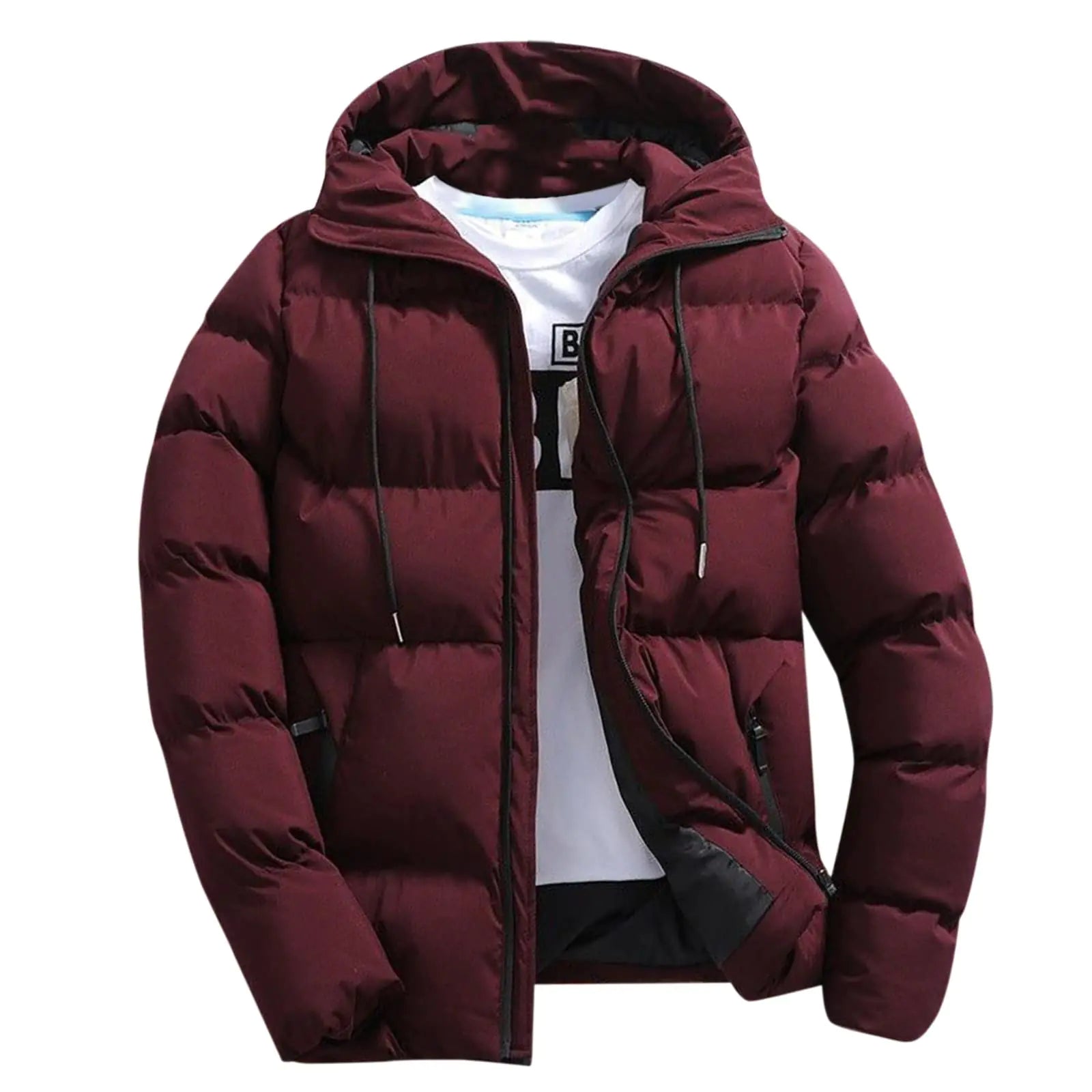 Men Puffer Jacket with Hood