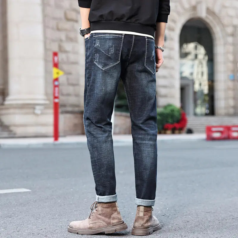 Men's Slim Fit Ripped Jeans