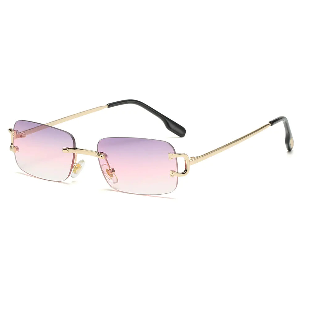 Square Frameless Sunglasses for Women - Trendy Style